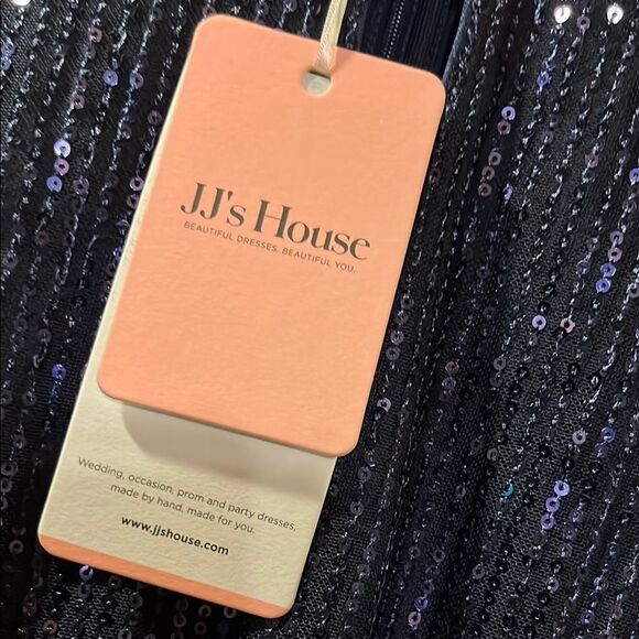 Sparkling Navy Sequin Dress - Picture 2 of 13